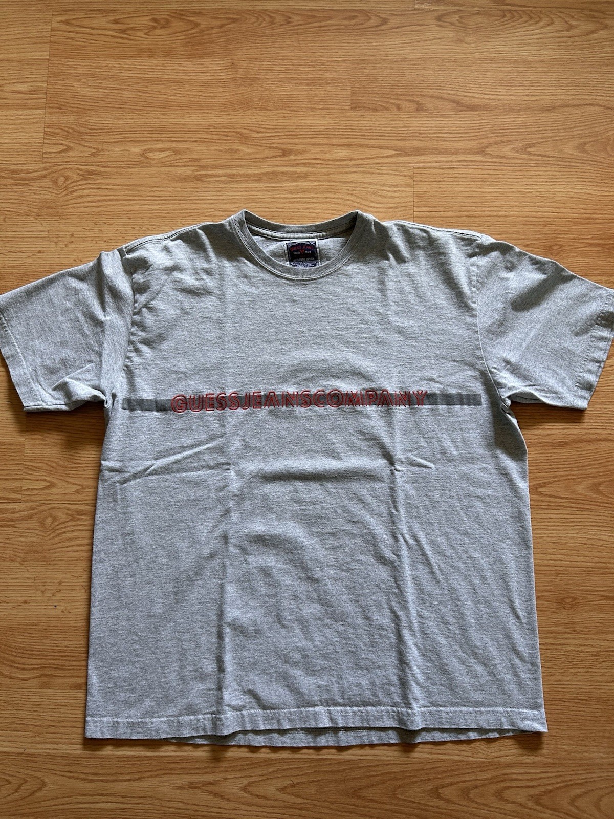 Size XL Vintage 90s Spellout Logo Guess Jeans Company Tshirt