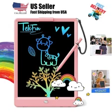 LCD Writing Tablet Doodle Board, 1inch Colorful Drawing Pad for Kids, Mess Fr...