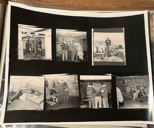 7 Photos Breed Motorcycle Club Penna Members 8 x 10 Black White Contact Sheet