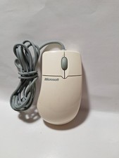 Vintage Microsoft Scroll Wheel 2 Button PS/2 Computer Mouse