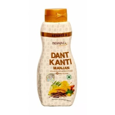 Patanjali Advanced Dant Kanti Manjan Tooth Powder 100 Grams / 3.5 Oz Herbal