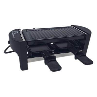 LITTLE BALANCE 8559 Black Jura 2 Raclette 1 oder 2 Personen, Antihaftbeschichtun