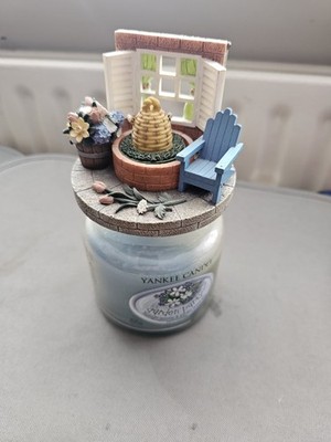 yankee candle Swirl-Kerze 340g u. Schmuckdeckel mit Snuffer - Rarität