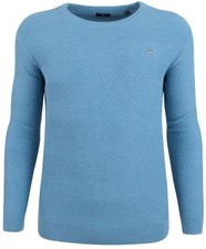 GANT Men's Pullover Sweater Jumper Size 3XL COTTON WAVE TEXTURE CREWNECK