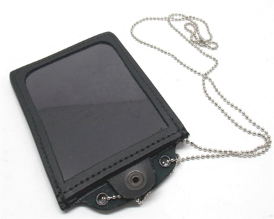 Porta placca Vega in pelle con catenella 1WF00