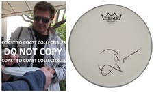 Roger Taylor Duran Duran drummer signed Drumhead COA exact proof autographed