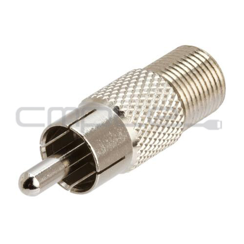 50 x F Type to RCA Adapter Female to Male Adapter Coax Cable Connector