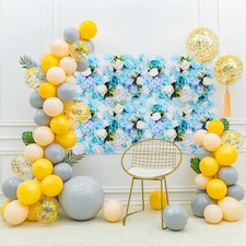 24'' x 16'' 6Pcs Artificial Flower Wall Panels Wedding Party Backdrop Decor