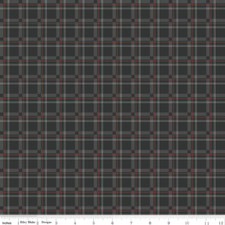 Woodsman Plaid Black Cotton Fabric