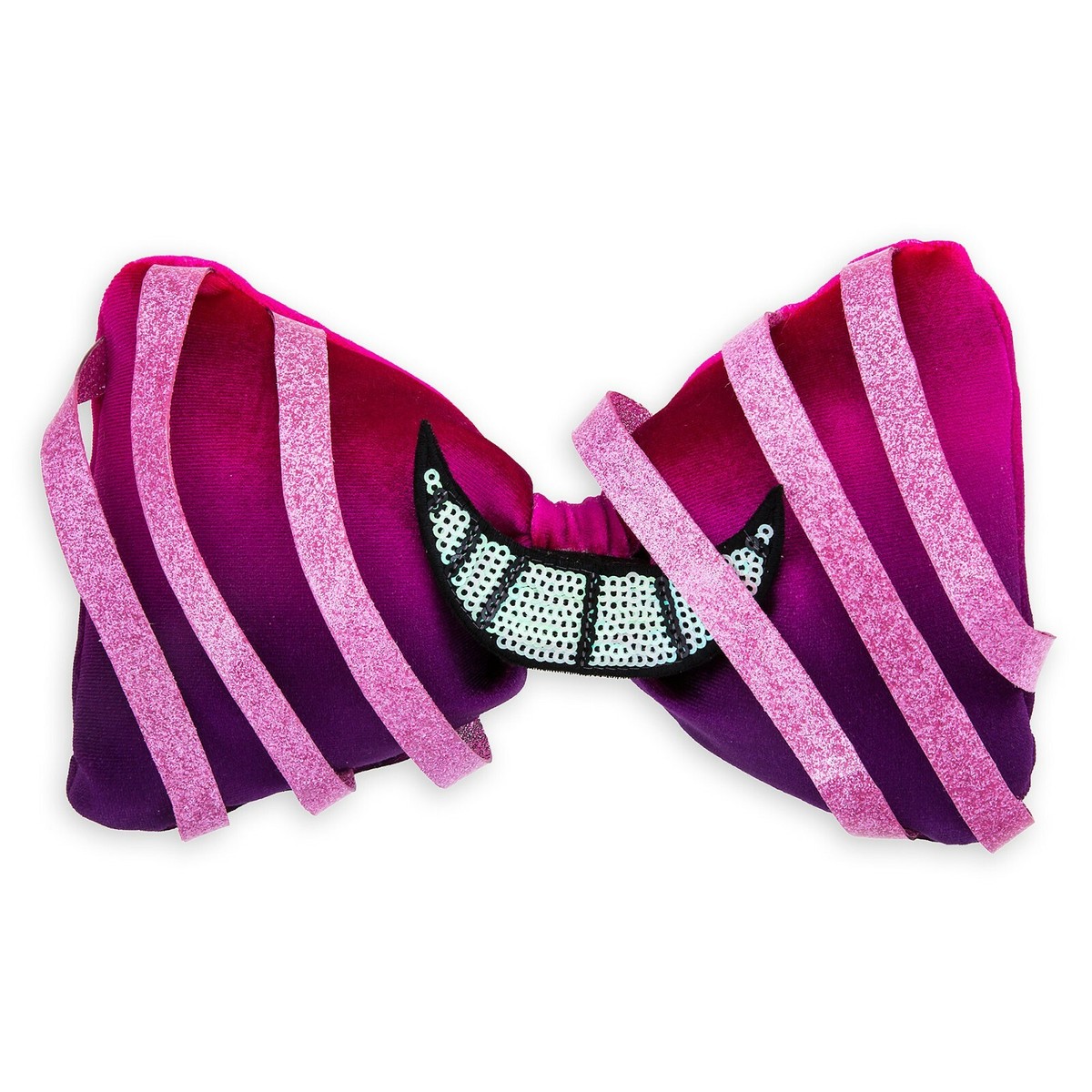 Disney Parks Alice in Wonderland Cheshire Cat Fuzzy Headband Ears Bow NEW Disney Ears Mickey Ears | Alice in Wonderland Cheshire Cat  main image 2