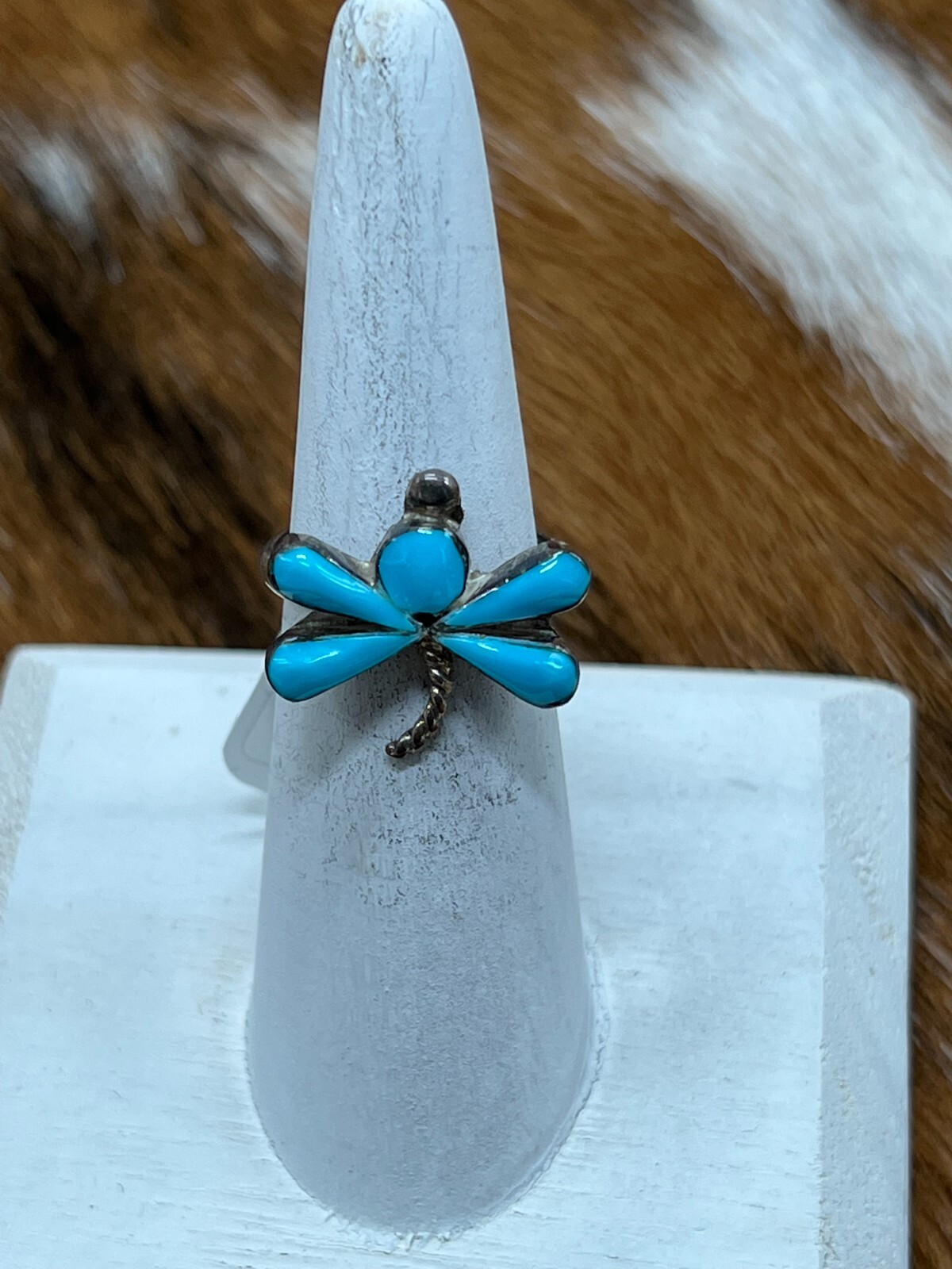 TURQUOISE ~ DRAGONFLY ~ RING (6.25) - image 2