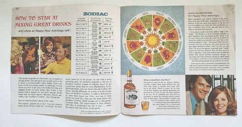 Vtg Southern Comfort Happy Hour Bar Drink Recipes Astrology Mixology Alcohol '72 - Picture 4 of 6