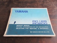 Yamaha RD125 RD200 1973 Service manual Wartungsanleitung Manuel Entretien
