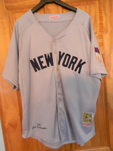 Neu ohne Etikett Vintage Mitchell & Ness JOE DIMAGGIO 1951 NEW YORK YANKEES Trikot, Größe: 50 - Bild 14 von 17
