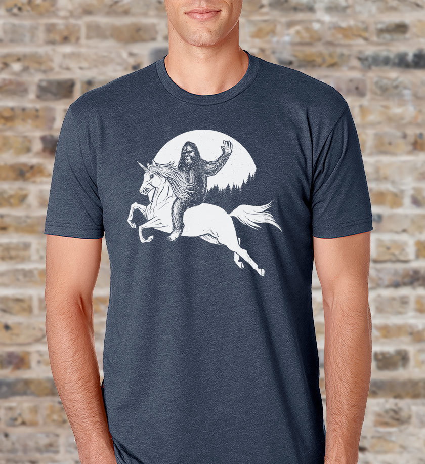 bigfoot unicorn shirt