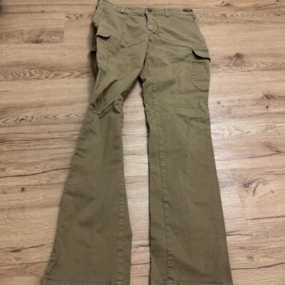 EDWIN Men's Cargo Pants Slim Fit Straight Leg Trousers Size Small Brown Khaki