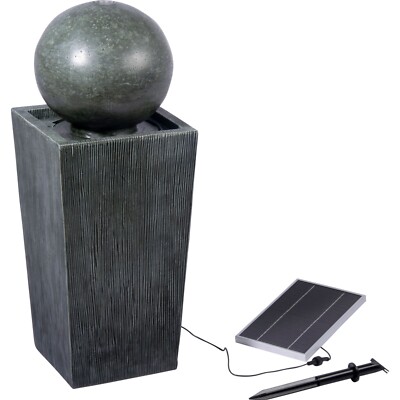Solar Gartenbrunnen LED-Beleuchtung Gartenbrunnen Zierbrunnen Wandbrunnen Garten