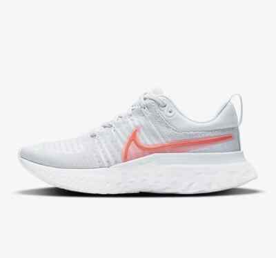 Nike React Infinity Run Flyknit 2 Womens Size 6 Platinum CT2423 004 