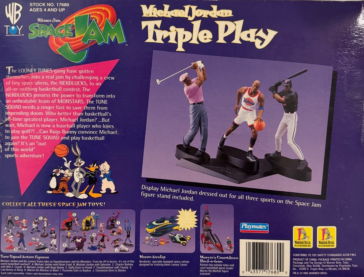 マイケル・ジョーダン SPACE JAM 1996 3点セット 新品 Vintage 1996 Space Jam Michael Jordan Triple Play 3 Figure
