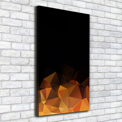 Leinwand-Bild Kunstdruck Hochformat 50x100 Bilder Abstrakte Dreiecke