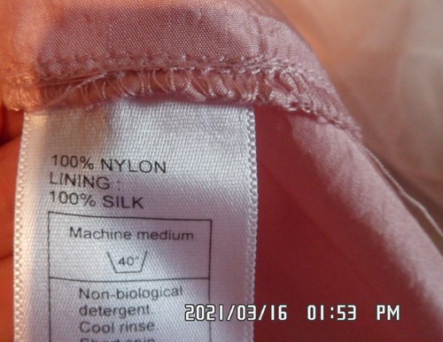 Pure SILK Smart MONSOON LIGHT PINK SKIRT SILK + MESH Party HANDBAG GIRL 8-10 y - Picture 8 of 10