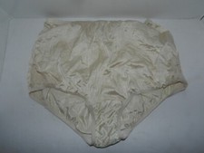 Vanity Fair VTG panties 8/XL granny full brief beige lace trimmed