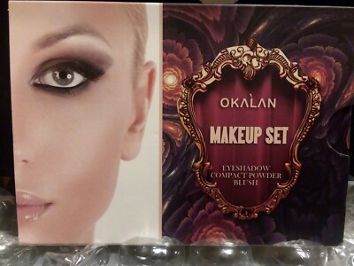 Okalan Makeup Set Eyeshadow Compact Powder Blush Palette, Sombras Maquillaje.
