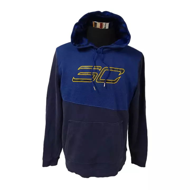 Under Armour Mens Large Blue Stephen Curry Sc30 Top Gun 11 Pullover Hoodie