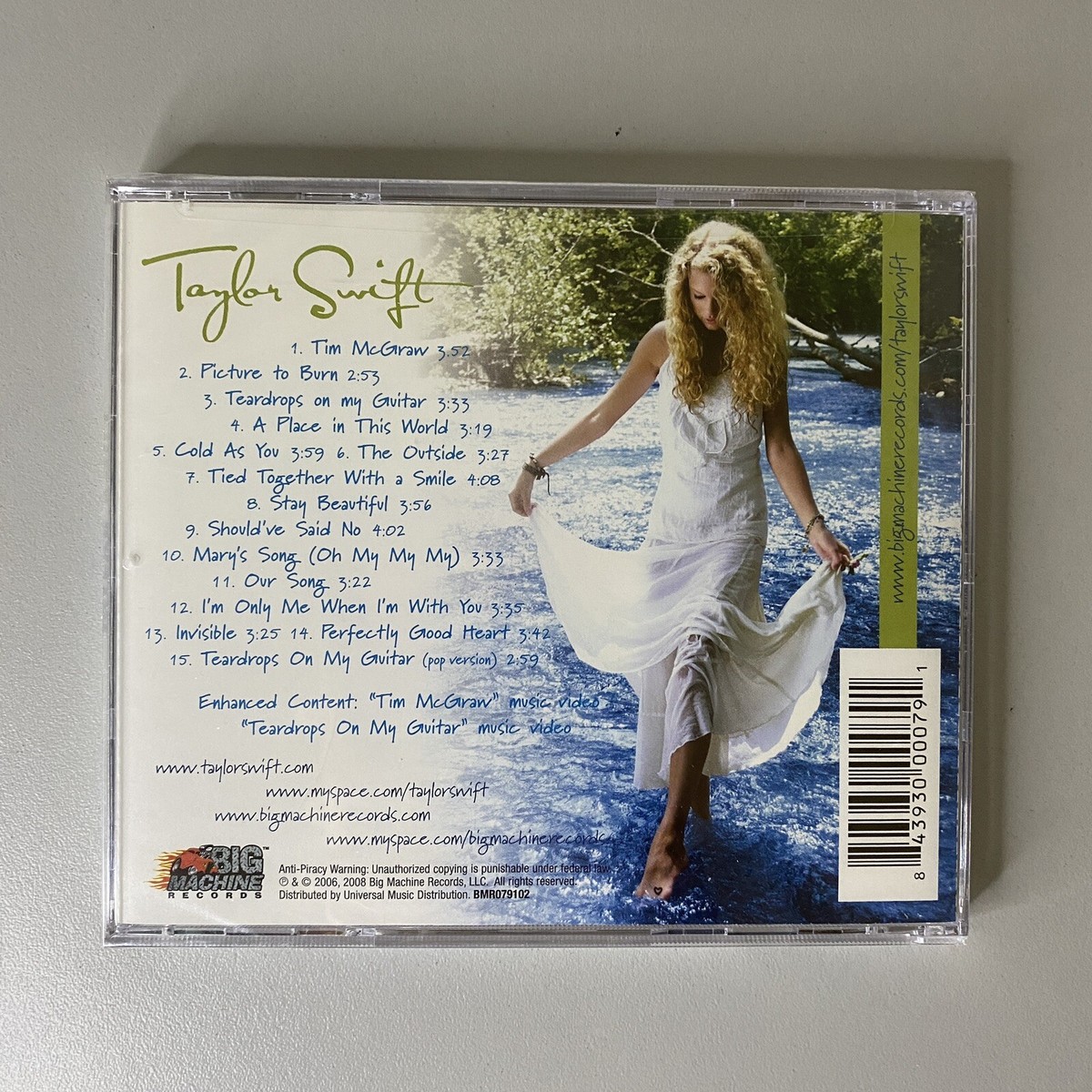 Taylor Swift by Taylor Swift - Debut CD - 2006 2008 New