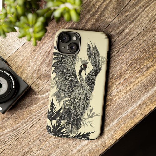 Red Crowned Crane Bird Phone Case for iPhone, Samsung Galaxy, Pixel - 第 16/175 張圖片