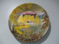 Vintage The Prospector Hand Painted artist signed gold mining pan Nathrop Colo