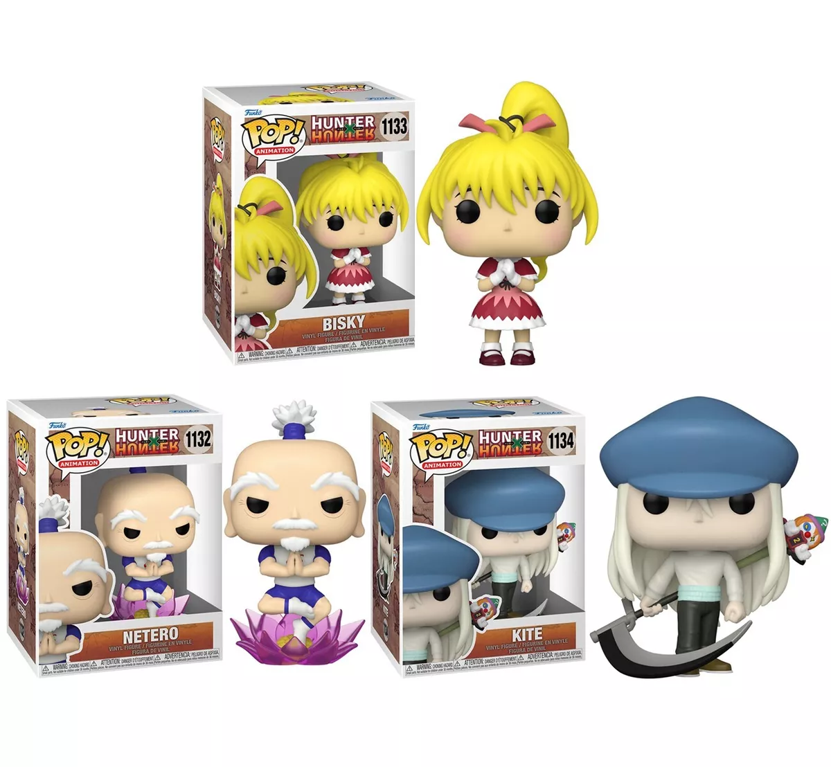 FUNKO POP HUNTER X HUNTER SET OF 8 GON LEORIO HISOKA KILLUA KURAPIKA NETERO  KITE