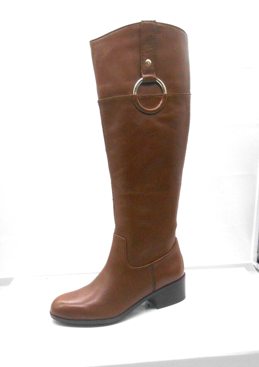 Riding Boots Alfani Boots Womens Alfani Briaa Cognac Brown Leather