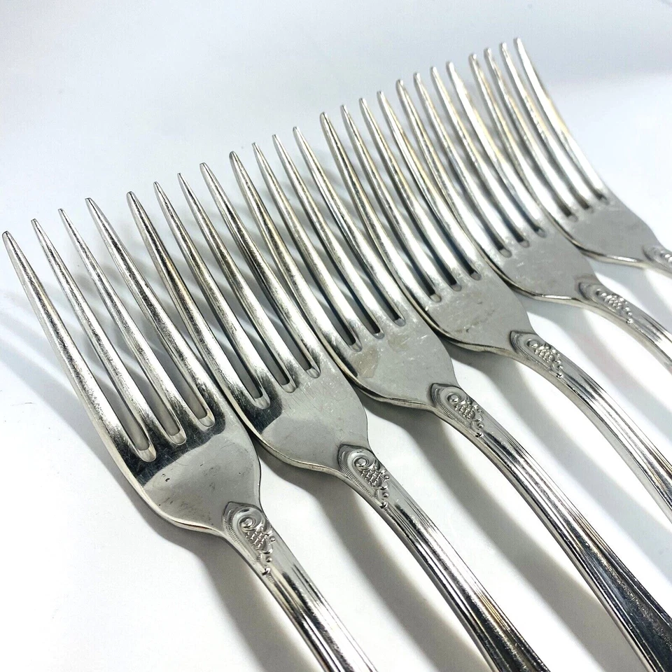 Carl Mertens Germany Ronosil 18/12 Stainless Steel CMR26 (6- Dinner Forks 8 1/8" - Image 4 of 4