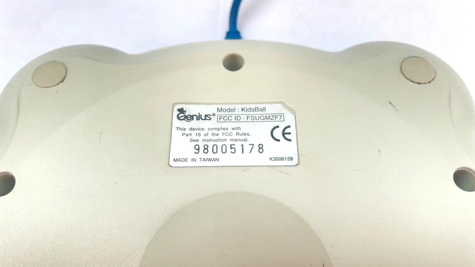 Genius KidsBall Trackball for Serial (RS-232) Port Tested Working - Image 3 of 4