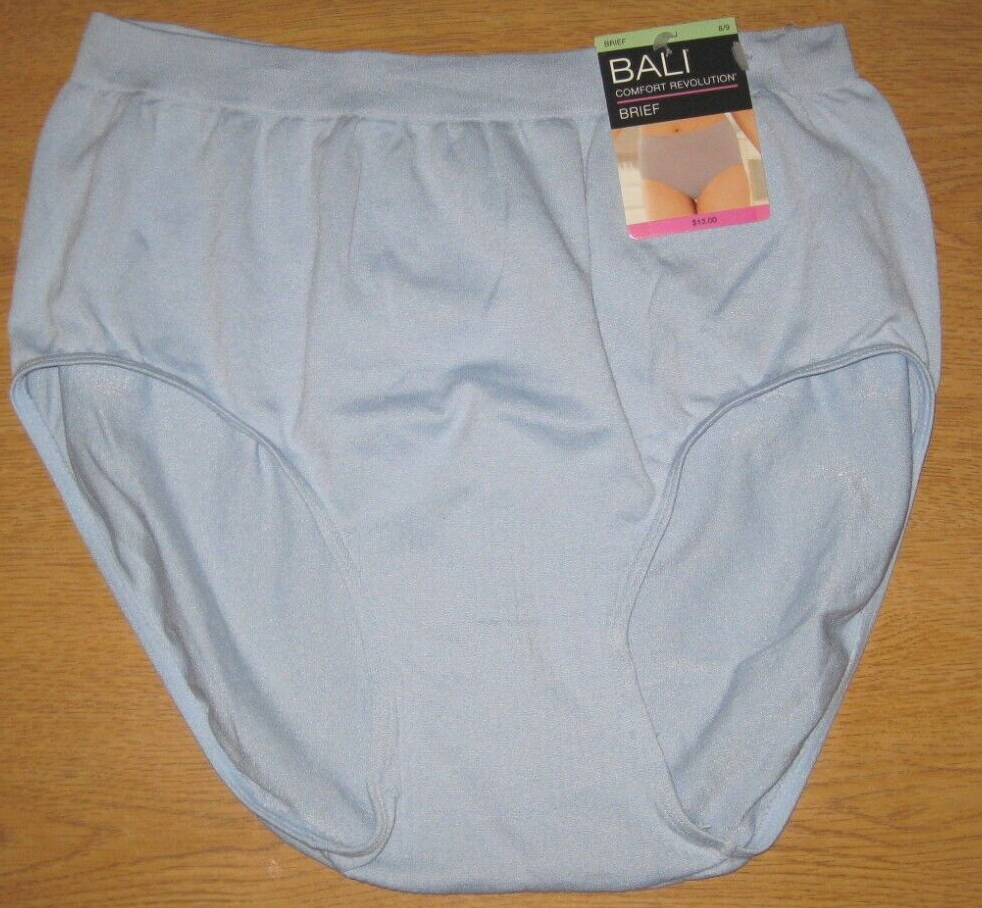 BALI COMFORT REVOLUTION SEAMLESS BRIEF 803J SIZE 8/9 Light Blue eBay