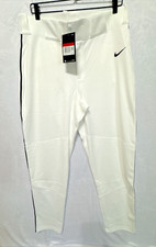 Nike Longball Baseball Practice Pant White Men's Sz Large BQ6435-101 40 NWT