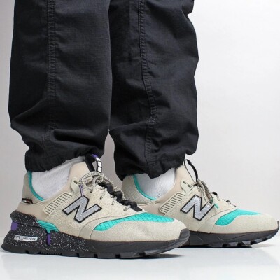 new balance 997 on feet