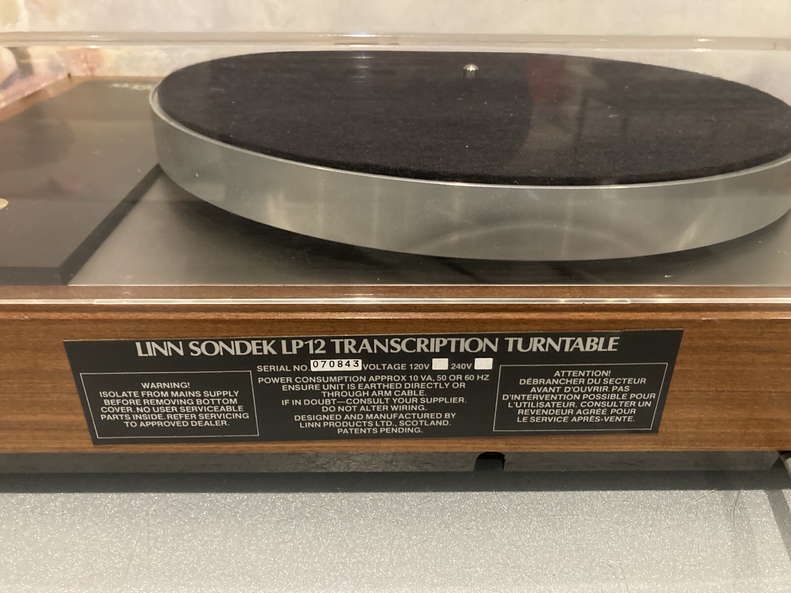 LINN Sondek LP12 Audiophile Turntable Basik PSU Exceptionally clean New Hinges eBay