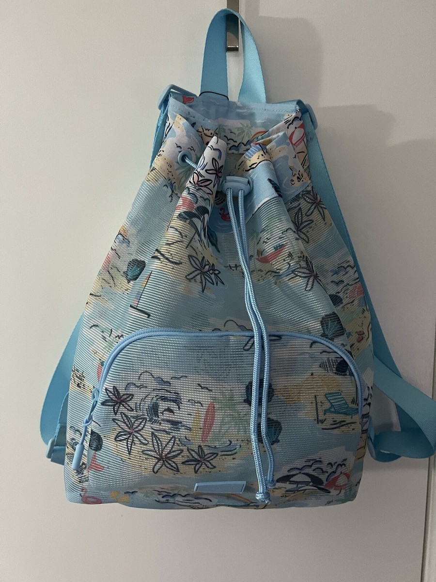 NEW! Vera Bradley Beach Drawstring Mesh Backpack - Beach 