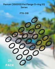Pentair (350013) Pot Flange O-ring EQ Series  BY POOLTEK USA. 25-PACK