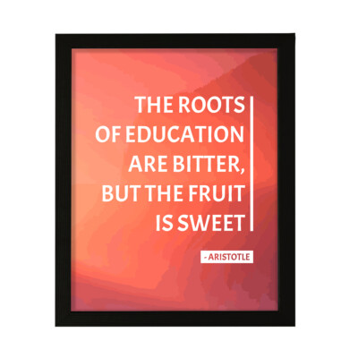 Designs ByLITA The roots of education are bitter, but the fruit is sweet