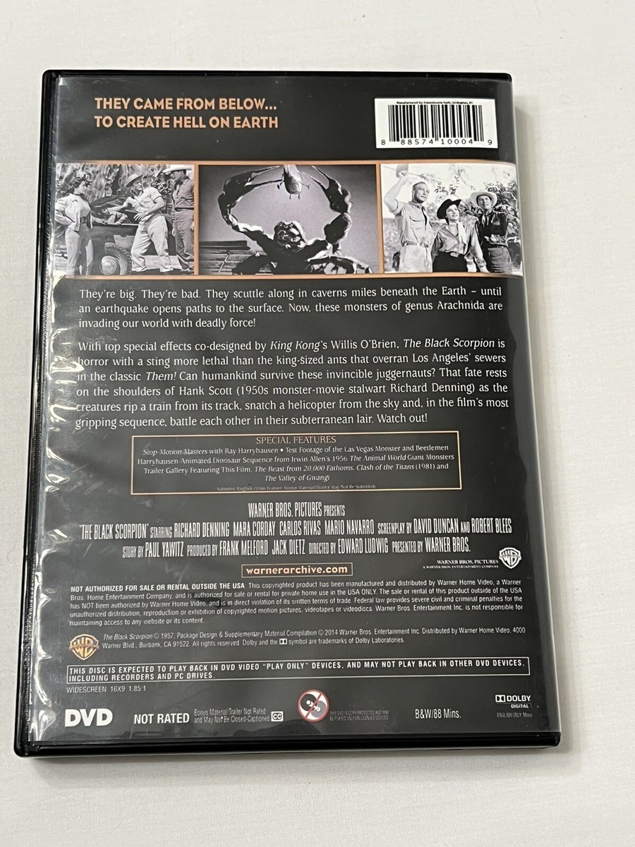 The Black Scorpion (DVD, 1957) 888574100049| eBay