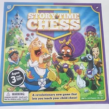 Chess At 3 Story Time Chess Board Game 2-4 Players Age 3+ Complete  EUC 