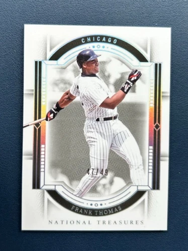 2024 Panini National Treasures Frank Thomas /49 Holo Silver #11 White Sox