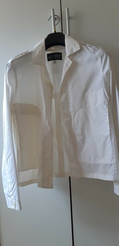 Giubbotto estivo unisex marca Armani Jeans bianco taglia 44 | eBay