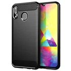 Case for Samsung Galaxy A10s / M01s Protection Phone Cover TPU Silicone Carbon