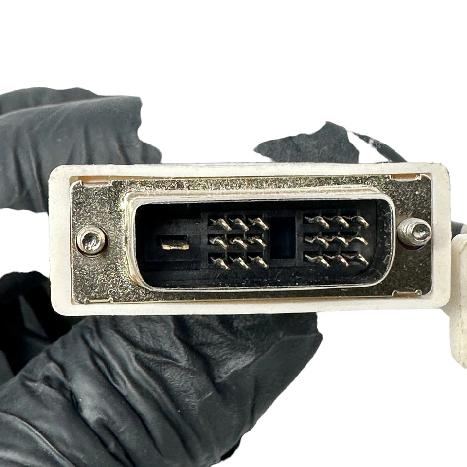 Lot of 5 DVI-I to DVI-I Single Link Cable – Male to Male – 6 ft – White - Image 4 of 4