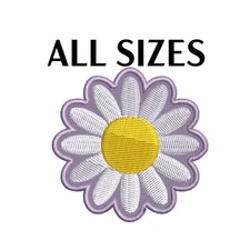 Flower Daisy Patch Embroidered DIY Iron-on Applique Clothing Vest Backpack