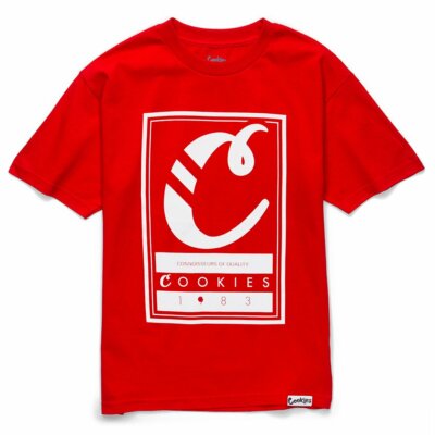 NWT Berner Cookies Clothing SF Alumni Hall Logo Red Tee